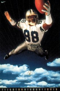 RARE Michael Irvin Flight 88 Dallas Cowboys 1994 Nike Football Poster
