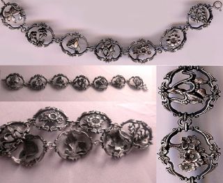 authentic vintage italian jewelry handcrafted sterling silver bracelet