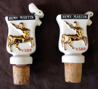 Vintage Remy Martin VSOP Liquor Bottle Toppers Stoppers Centaur Logo