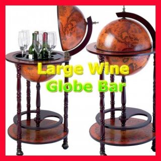  Wine Globe Bar Mini Liquor Bar Cabinet Stand Rack Italian Globe Wine