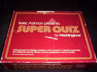 Isaac Asimov Super Quiz Game Wonderful game in good condition Must See
