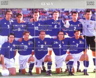  Italy soccer team. The sheet is Post Office fresh, mint never hinged