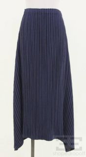 Issey Miyake Fete Blue Plisse Pleat Skirt Size 3