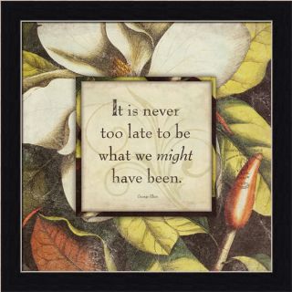 Its Never Too Late to Be What We Might Have BEEN Stephanie Marrott