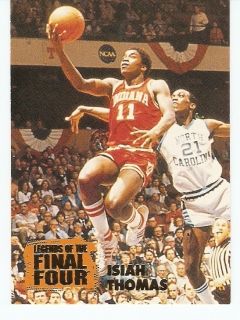1996 Isiah Thomas Indiana Hoosiers Card Detroit Pistons