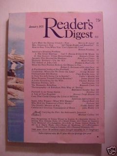 Readers Digest January 1975 Irving Kristol Claire Luce