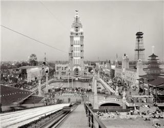 1905 Coney Island Photo WOW Amusement Park New York