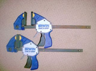 Two Irwin Quick Grip Clamps