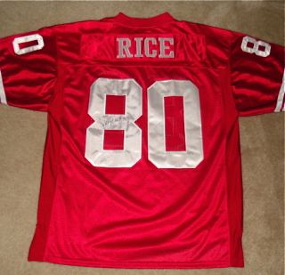 Jerry Rice Autographed Jersey 49ers w Proof