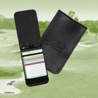 IZZO Flip Top Style Professional Leather Scorecard and Course Planner