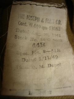 Original WW2 US Army Melton Overcoat Wool Wollmantel US GR 44 R