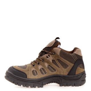 Itasca Mens Cross Creek Leather Casual Hiker Camping Shoes