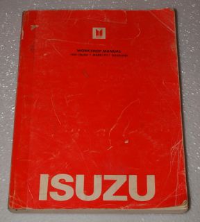 1981 ISUZU I MARK BASE, DLX Factory Dealer Shop Service Repair Manual