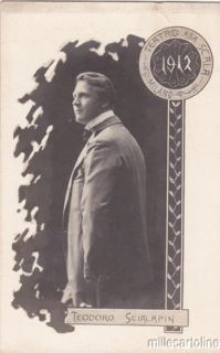 Fedor Ivanovic Saljapin Russian Opera Singer 1912 Scala Theatre Milan