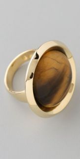 House of Harlow 1960 Tiger's Eye Dome Ring