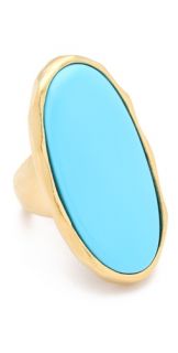 Kenneth Jay Lane Turquoise Oval Ring