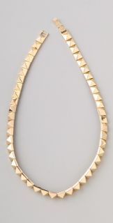 Noir Jewelry Pyramid Stud Necklace