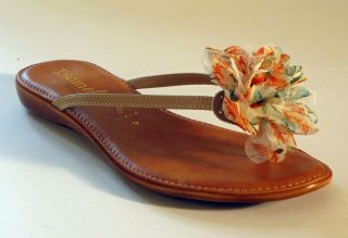 Toscanella by Italian Shoemakers Flower Sandal Sizes 7 10