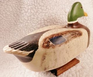 1940 MILTON Chick DERISO Mallard Wood Duck Decoy; Sacramento CA