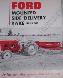 Ford Tractor Series 503 Side Delivery Rake Brochure