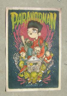 Paranorman Drew Millard Original 2012 Billboard Movie Poster 24 x 36