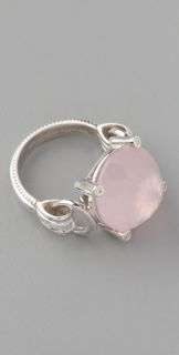 Anna Sheffield Eleonore Pink Quartz Cocktail Ring