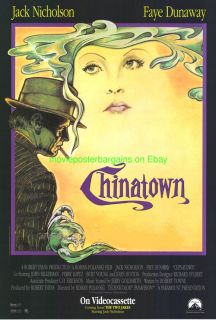 Chinatown Movie Poster Original 1sh Jack Nicholson BNS