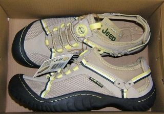 Jeep J 41 Bungee Slip on Surf Sport Shoes Tan Green 