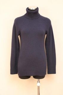 JCrew Collection Cashmere Turtleneck Sweater New $178 Navy Blue XL