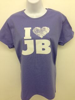 Love Justin Bieber Fever Concert Ladies Tee Shirt Heart J B