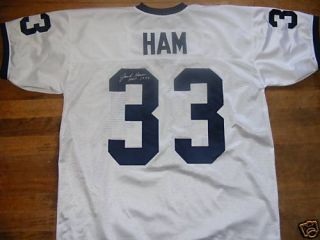 Jack Ham Autograph Authentic Penn State Jersey Steelers