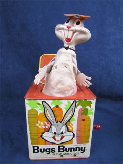 1962 Mattel Vintage Bugs Bunny Jack in The Music Box