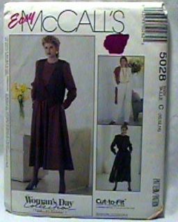 McCalls Sewing Pattern 5028 Misses Vest Jumpsuit Dress Sz 10 14