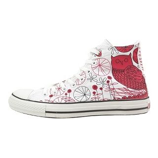 Converse (PRODUCT) Red Chuck Taylor All Star Hi Stitched Red Owl