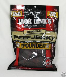 Jack Links Beef Jerky Large 1lb Bag Original Flavor