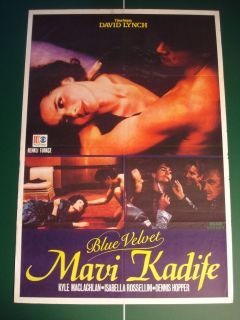  Original TURKISH Movie Poster 86   David Lynch  Isabella Rossellini