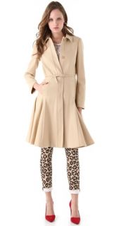 RED Valentino Long Coat with Godets