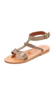 K. Jacques Corvette Metallic Sandals