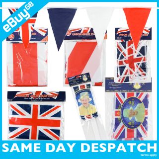 Union Jack Bunting Flags Queens Diamond Jubilee Games British Party