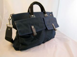 Authentic Jack Spade Waxwear Pocket Brief Briefcase Shoulder Bag