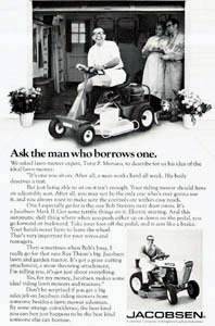 Jacobsen Mark II Riding Lawn Mower Tractor 1971 Ad