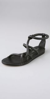 Eileen Shields for Zero + Maria Cornejo Tubular Flat Sandals