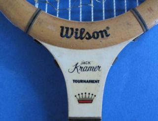  Wood Tennis Racket Racquet Wilson Jack Kramer Tournament 4 3 4