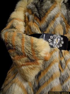 Real Fur Coat Golden Jackal in Beautiful Desert Fox Colour Coyote Mix
