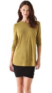 T by Alexander Wang Classic Long Sleeve Tee with Pocket