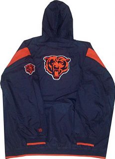 Chicago Bears NFL Windbreaker Jacket Big Tall Sizes