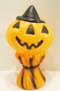 Empire Plastics 1969 Halloween Blow Mold Plastic Jack O Lantern