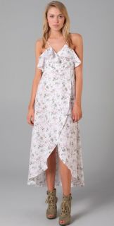 Daughters of the Revolution Peony Long Wrap Dress