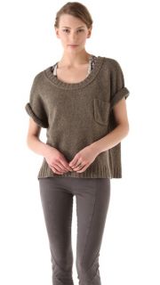 Donna Karan Casual Luxe Elbow Sleeve T Shirt