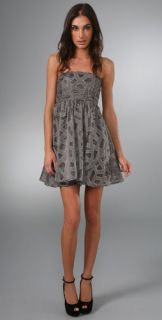 alice + olivia Kristin Strapless Dress